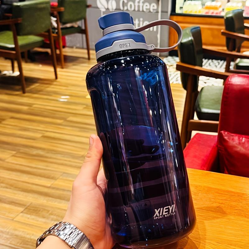 

1900ml Large Capacity Portable Water Bottle, High Transparency and Shatterproof, with Tea Filter, Outdoor Sports Kettle синий