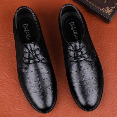Luxury Men's Oxfords Shoes Genuine Leather All-match Mens Shoes Casual 2024 Stylish Lace-Up Men Dress Shoes Brand Walking Shoes