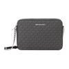 Michael Kors Jet Set Long Presbyopia Printed Retro Chain Commuting Camera Bag Shoulder Bag Leather Crossbody Bag Medium Women's Black