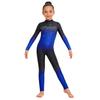 Kids Girls Asymmetrical Rhinestone Ballet Dance Leotard Sheer Mesh Gymnastics Jumpsuit Full Body Suit Figure Skating Dancewear