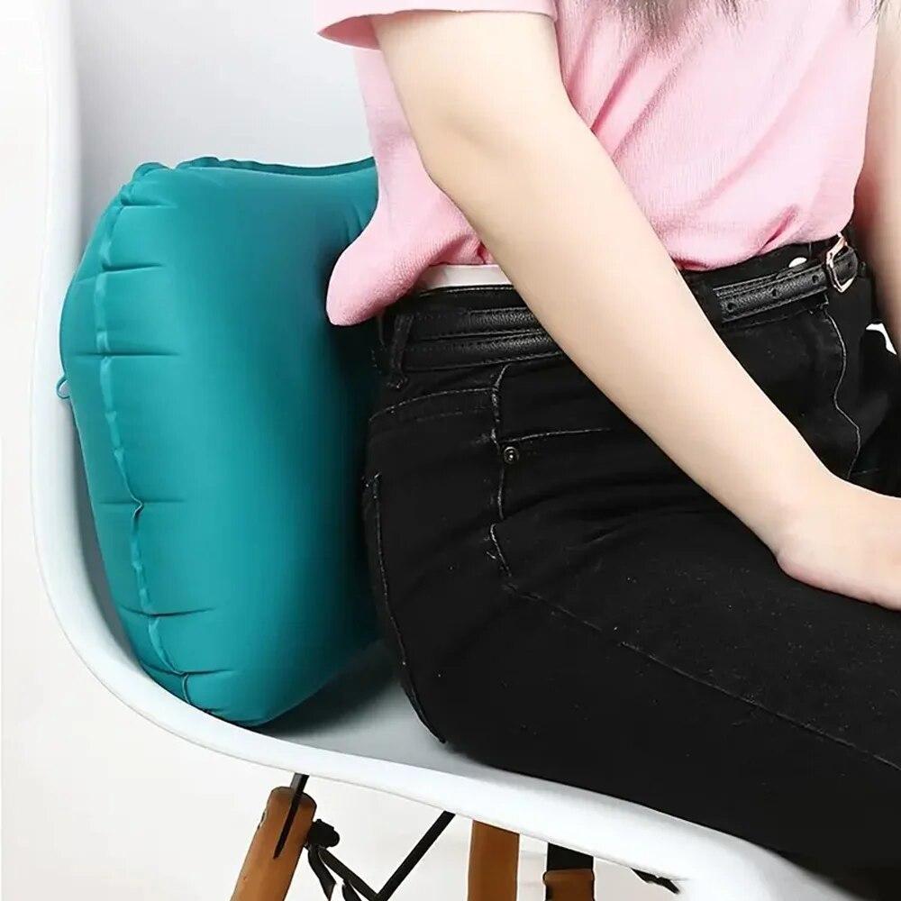 Multifunctional Inflatable Pillow for Travel,Home,Work,and Camping - Foldable Portable Press Type Pillow for Comfortable Sleep