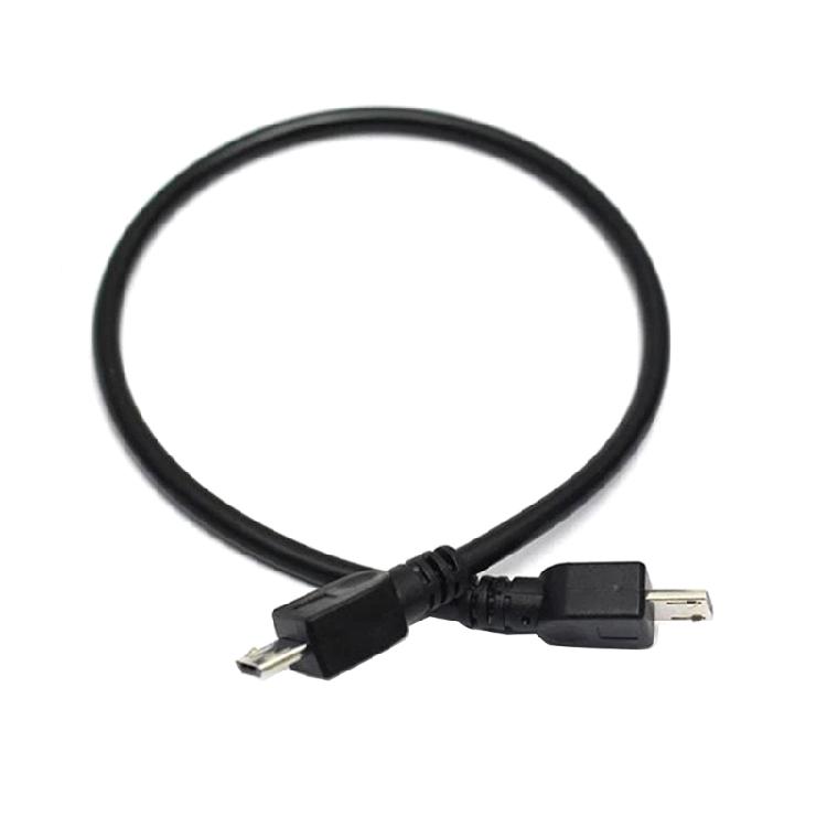 

5 Pin Micro USB Male To Micro USB Male OTG Converter Adapter Data Cable 1 чёрный