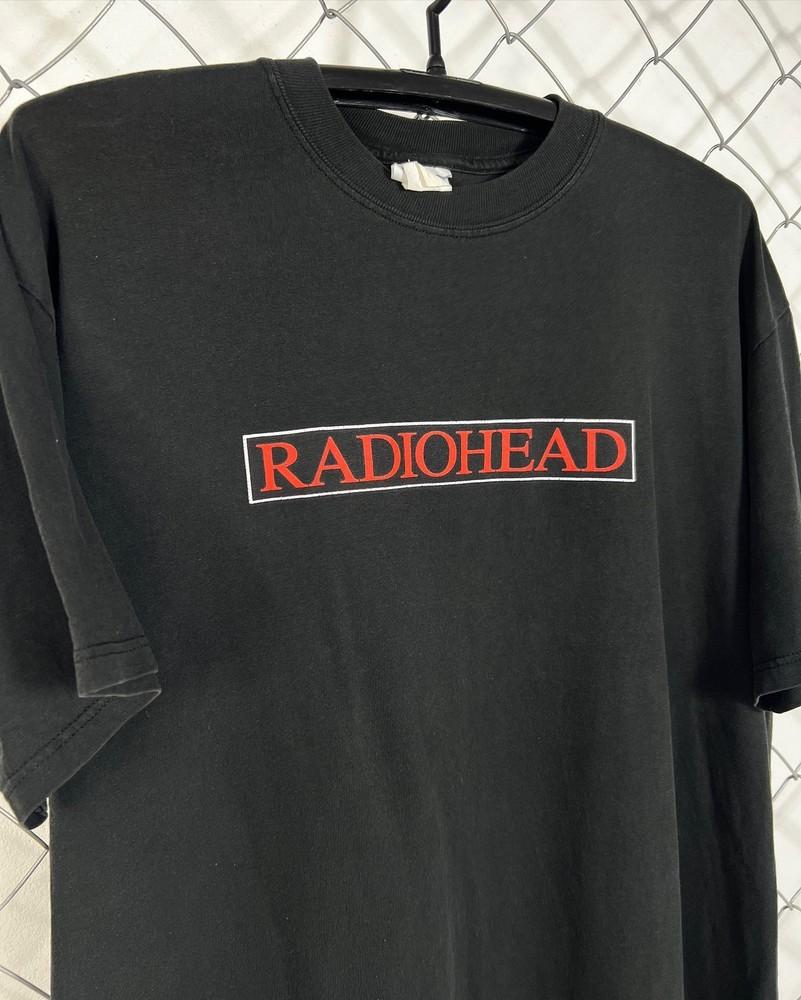 Radiohead World Tour 2000s Vintage Logo Black Unisex Shirt Reprint WA2492 Unisex T-Shirt M