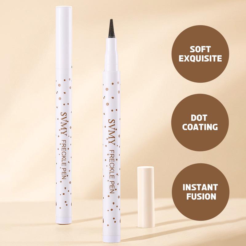 Freckle Pen Natural Rich Waterproof Long-Lasting Eyeliner with Ultra-Fine Soft Bristles, Easy to Apply and Smudge-Resistant.