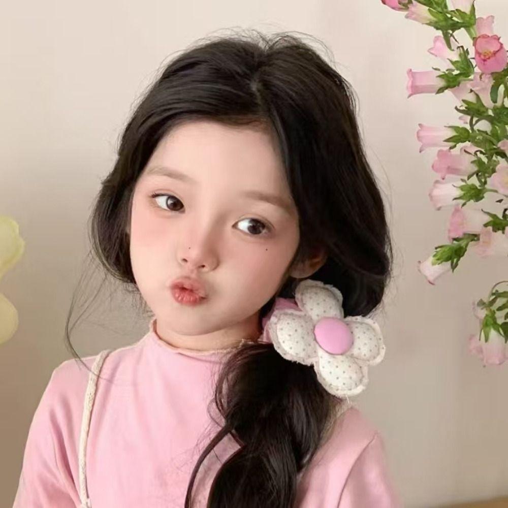 Korean Style Sweet Hair Ring Ponytail Holder Polka Dot Hair Tie Bowknot Hair Rope  Hair Accessory