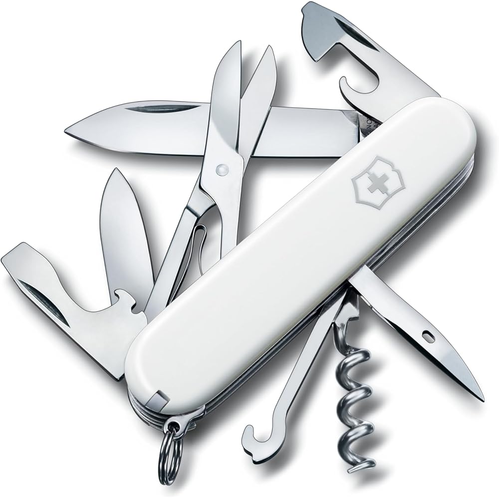 Victorinox Climber Swiss Army Knife White 14 Functions Multi-tool Scissors Trekking Hiking Gear