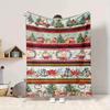 1Pc Santa Claus Reindeer Blanket Soft And Comfortable Casual Warm Camping Travel Christmas Halloween Gift M91717