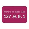 Mat Rug There Is No Place Like 127.0.0.1 Text Design Creative Entryway Decor Stylish Front Door Ornament