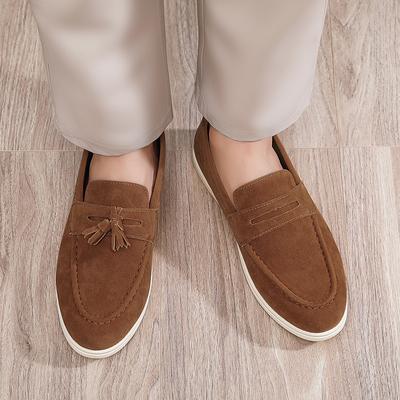 Britischer Stil Herren Loafer Mode Bequeme Herren Freizeitschuhe Atmungsaktiv Leichte Laufschuhe Zum Hineinschlüpfen Fahrflats