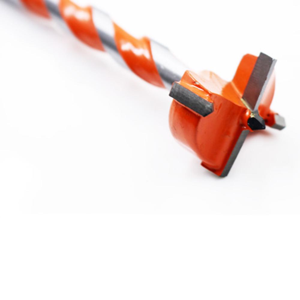 1PC Extended Woodworking Hole Opener Alloy Thread Drill Bit With Hexagonal Handle Door Lock Hole Wooden Board Hole Drill Bit