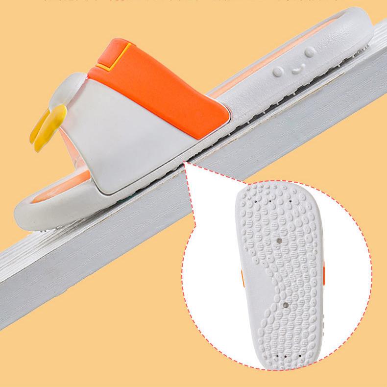 Niedliche Cartoon-Hausschuhe für Kinder im Sommer, Jungen und Mädchen, geschmacksneutral, rutschfest, für den Innenbereich, weicher Boden, rutschfeste Hausschuhe