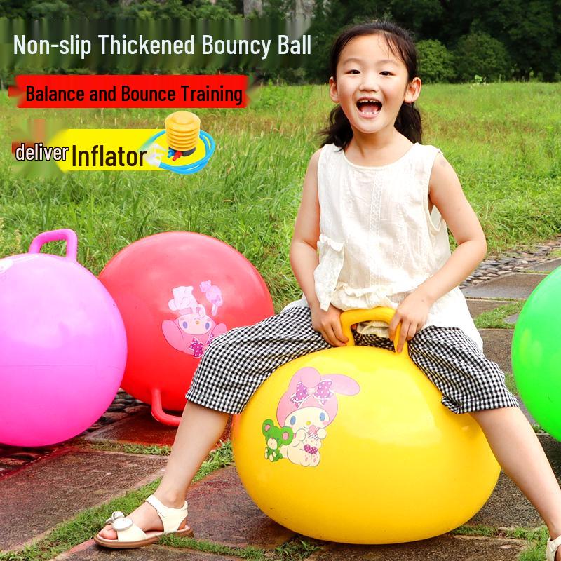 45CM Children's Inflatable Elastic Bouncing Ball for Sensory Training and Sports