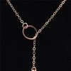 Damen Persönlichkeit Einfach Atemberaubend Goldener Stab Kreis Lariat Halskette Schmuck