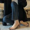 Gladiator Summer Serpentine Women Slippers Concise PVC Transparent Slides Shoes Ladies Outdoor Street Style Dress Sandalias