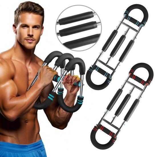 Twister Armtrener Justerbar Motstand Menn Brysttreningsutstyr Overkropp Underarm Styrker Bærbar Power Twister Stang Treningsutstyr