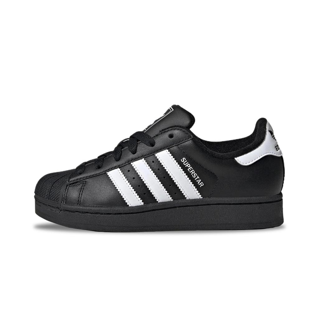 adidas Originals Superstar 2 Leopard Print Abrasion Resistant Low Top Skateboard Shoes Unisex Black JI0079(Team1246-SBOX)