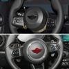 1Pcs Car Styling Steering Wheel Emblem Badge Stickers For MINI Cooper One S JCW Countryman R50 R52 R53 R55 R56 F54 F55 F56 F60