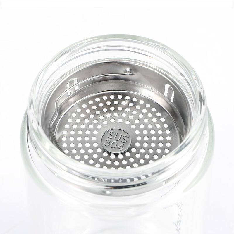 LocknLock Double-Walled Glass Tea Infuser Tumbler