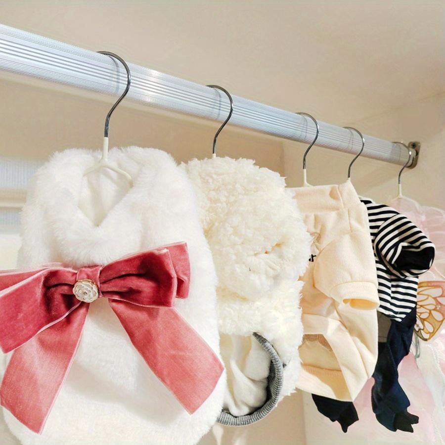 10-Pack Heavy-Duty Metal Pet Clothes Hangers with - Space-Saving Garage/ Closet Organizer - Sturdy Hooks for Pet Owners