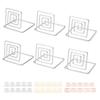 10Pcs Business Card Holder Mini Cute Metal Desktop Message Display Stand for Table Number Photo Memo