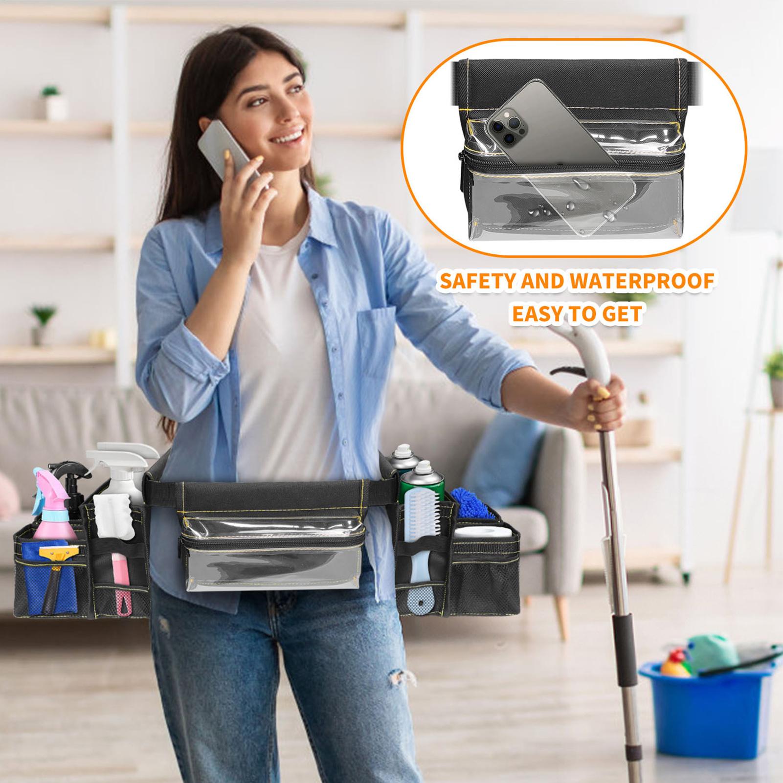 Handyman Tool Belt Adjustable Cleaning Tool Belt Toolbelt With Multiple Pouches Housekeeping Apron For Plumbing Construction CHINA