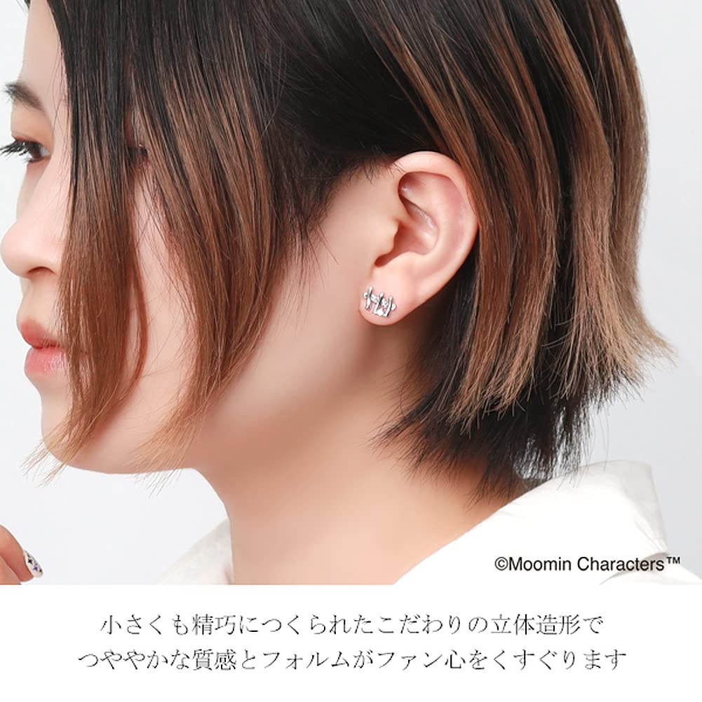 Moomin Limited Snufkin Nyoronyoro Stud Earrings 2P Binaural 925 Silver Official Character Goods [MOOMIN]