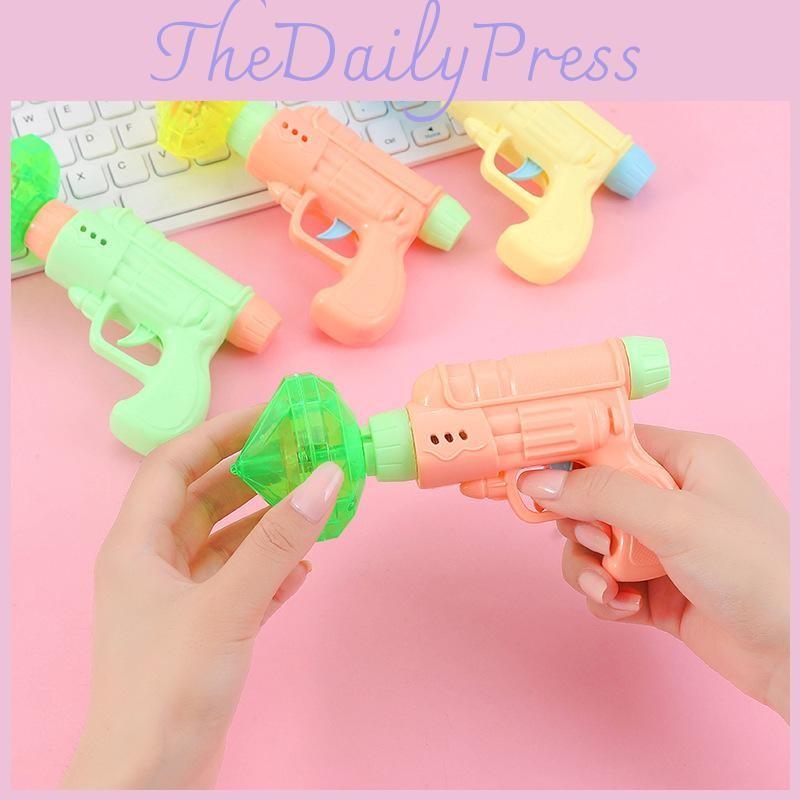 Toy Kids Outdoor With Plastic Flying Disc And Flashing Gyroscope For Play Active