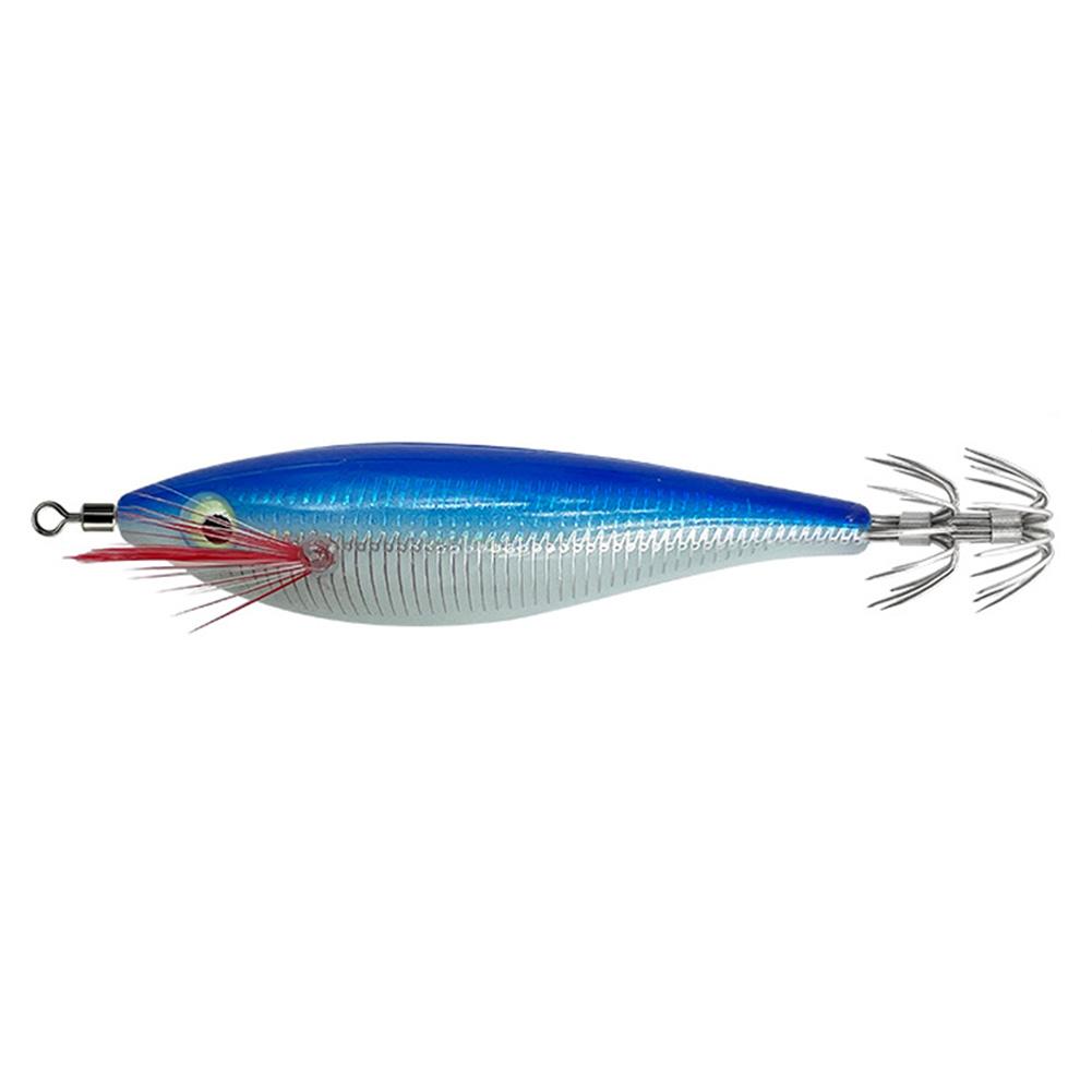10g/10cm Squid Jig Baits Double Hook Glow In The Dark Octopus Bait Fishing Tackles Luminous Squid Jig Hooks Fishing Accessories