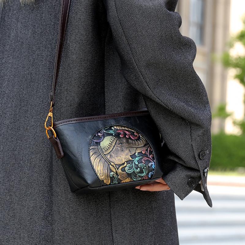 Soft Leather Mom'S Small Clutch Bag Women'S 2025 New Fashion Korean Edition Simple One Shoulder Bag Ladies Crossbody Handbag