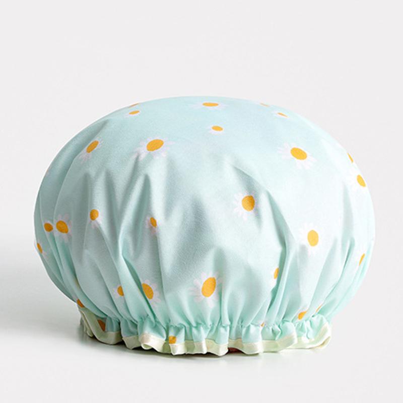 

Женская шапочка для волос, принадлежности для ванной, двухслойная, для душа, водонепроницаемая, толстая, аксессуары