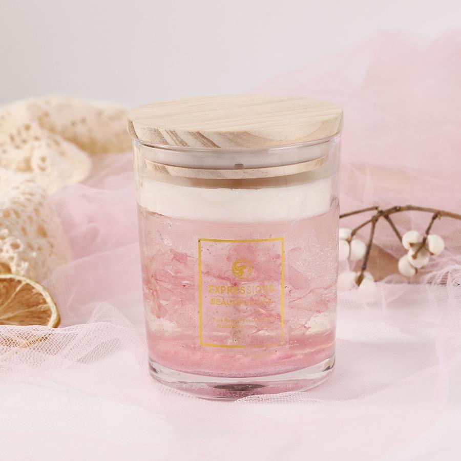 

1 шт. Свеча с ароматом желе своими руками, сухоцвет, желе, воск, эфирное масло, свеча с ароматом кристалла, подарочная коробка