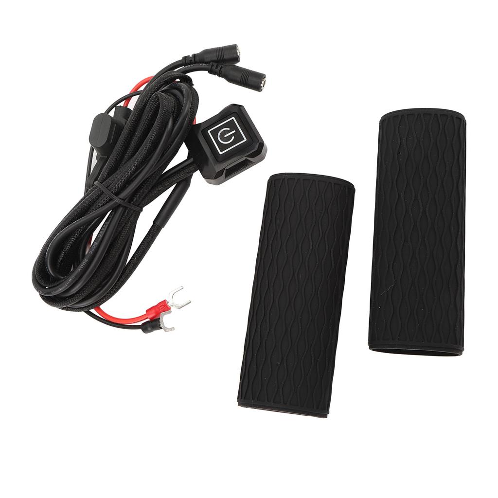 Motorcycle Heating Handle Cover 5 Gears Memory Temperature Control Silicone Electric Heated