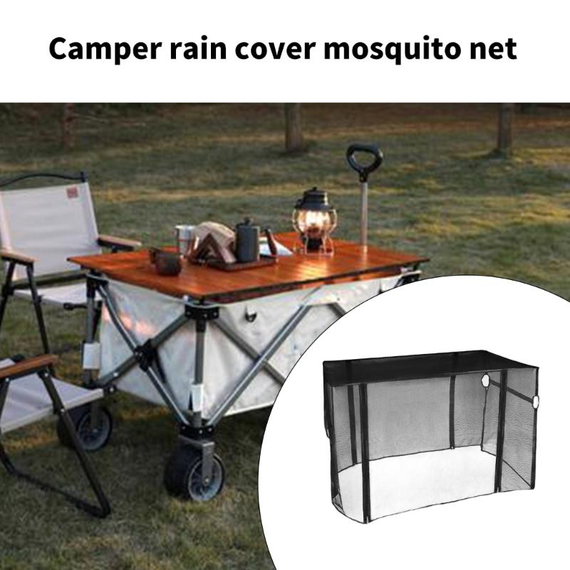 Folding Trolley Cart Dustproof Cover Clear Camping Trolley Rain Cover Garden Wagon Rain Cover Folding Wagon Rain Cover