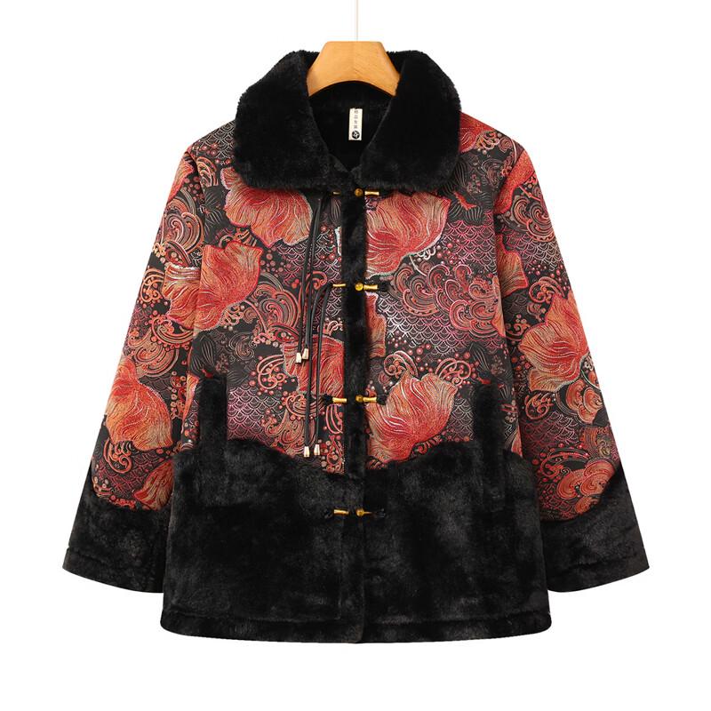 Women's Elderly Warm Winter Cotton-Padded Jacket