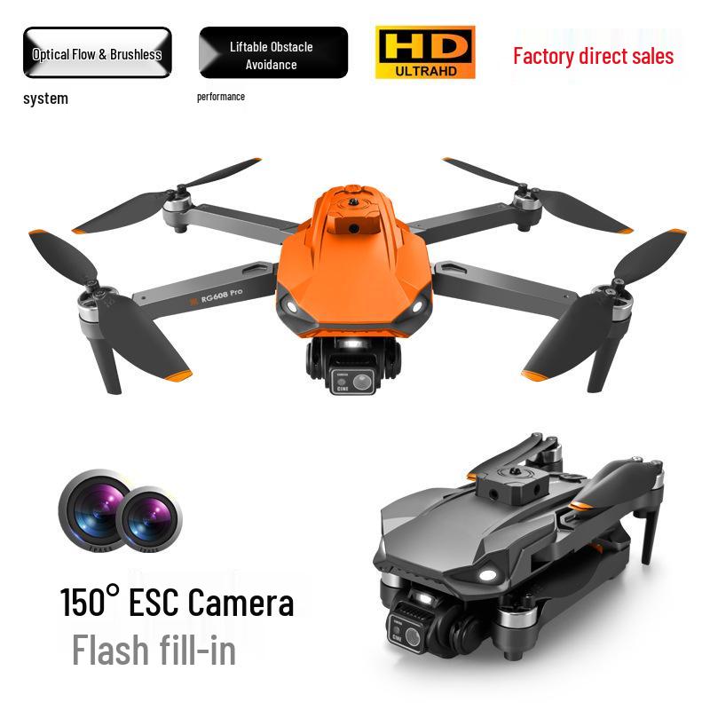RG608PRO Night Vision Drone with Dual Camera, Optical Flow, Obstacle Avoidance, Brushless Motors, and Remote Control