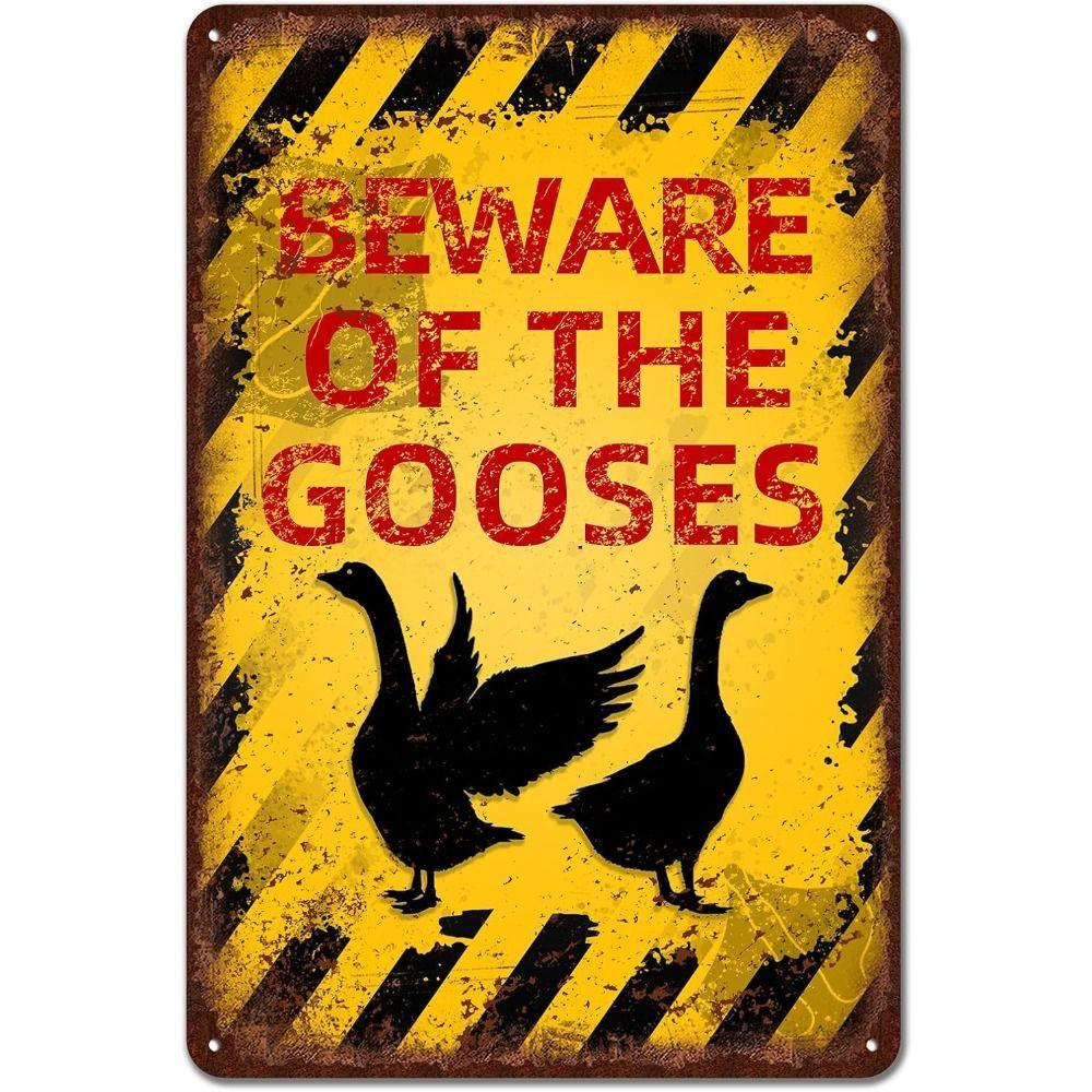 Beware of Animal Silhouette Aluminum Signs Metal Warning Plates