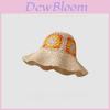 Cappello di Paglia Estivo Goldartist con Decorazioni Floreali per Attività all'Aperto
