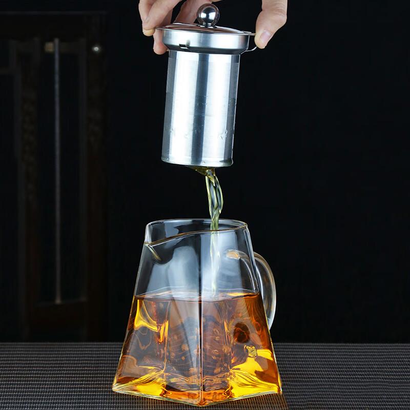 

Franshun 550ml Glass Teapot with Stainless Steel Infuser