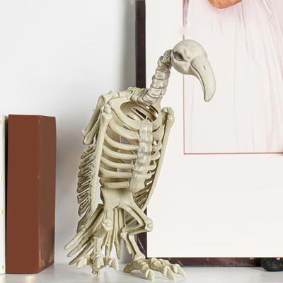 Yousheng Halloween Skeleton Animal Decoration Creepy Cat/Dog/Bird/Rat/Goat Head Plastic Bones for Courtyard Graveyard Halloween Decor