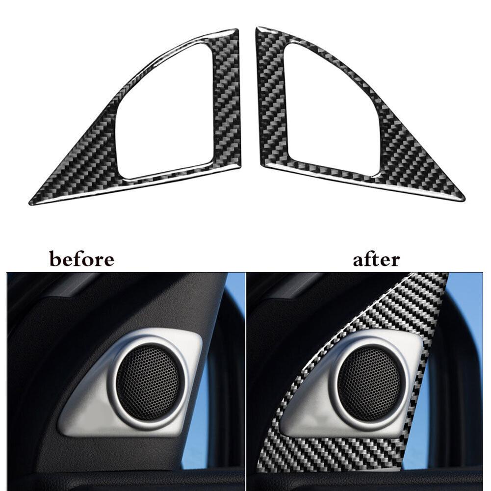 

Крышка дверных динамиков из углеродного волокна, декоративная внутренняя отделка