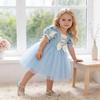 Europäisches & Amerikanisches Prinzessinnenkleid: Elegantes Schleifen-Formalkostüm für Kinder