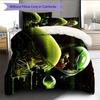 Cartoon Pattern Bedding Quilt Set Quilt Cover Pillowcase Home Decoration Birthday Gift (1 * Duvet Cover + 2 * Pillowcase, Without Core)