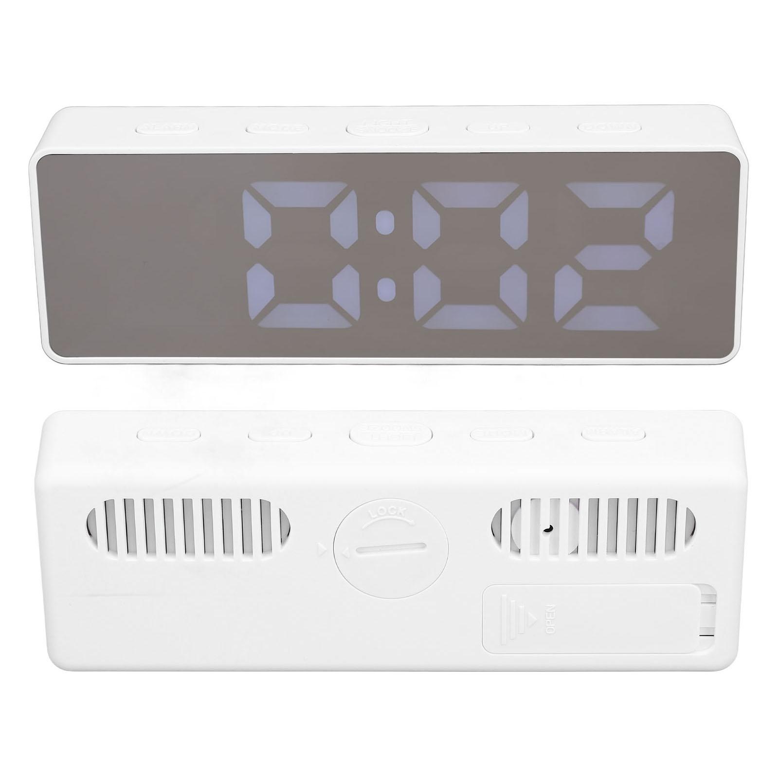 

LED Digital Alarm Clock Time Date Temperature Display Stylish Look Electric Clock for Bedroom Living Room