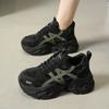 Color matching thick-soled comfortable and versatile inner height-increasing dad shoes for women's 2025 autumn new mesh breathable sports and leisur