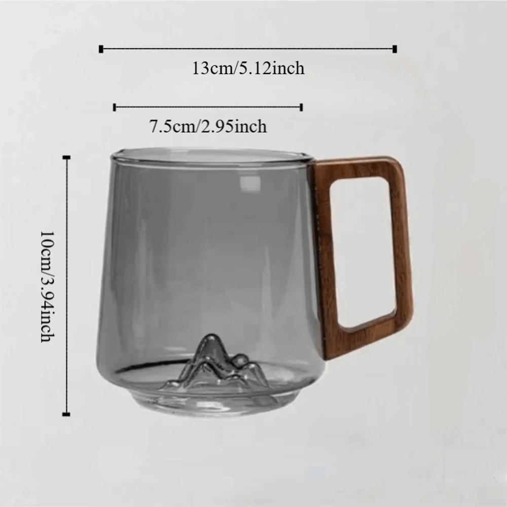 Internal Mountain Protrusion Water Drinking Cup Large Capacity Tea Cup Household Glass Cup  Gift