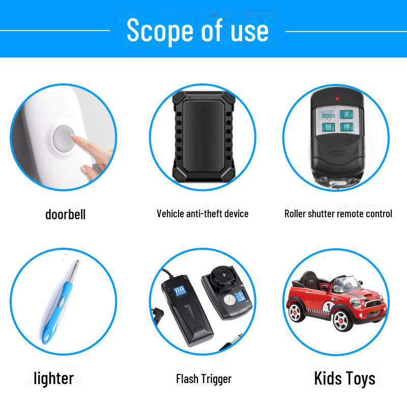 12V Dual Flash Trigger Rolling Doorbell Battery - 27A Mercury-Free, Eco-Friendly, Anti-Theft Garage Remote Control