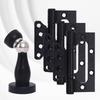 Useful 304 Stainless Steel Stainless Steel Hinge 3+1 Set 4 Inches Door Stopper Hinge Set Small Flat Door Hardware Wooden Door