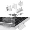 Roof Mounting Z-Style Solar Panel Bracket Kits 8PCS Photovoltaic Panel Z-Bracket Stand For Car Boat RV Yacht Black