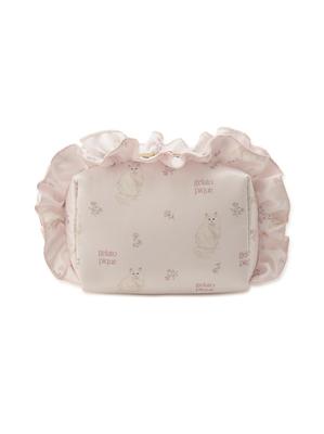 Flower Cat Print Pouch PWGB261604 Pink Free Size Women's