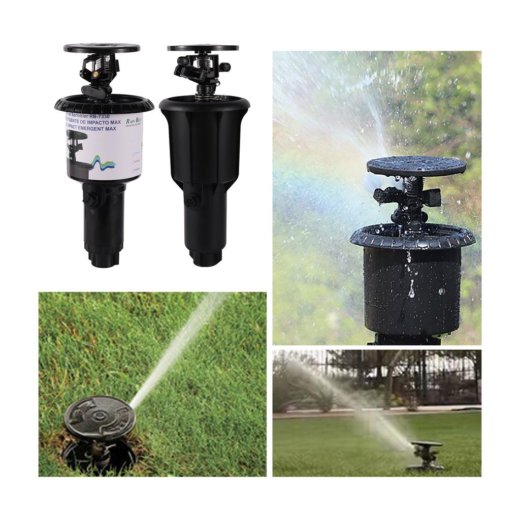 1/2" 3/4" Pulse Pop-Up Impact Sprinkler Head Adjustable Rocker Rotary Buried Sprinkler Flat Farmland Automatic Irrigation